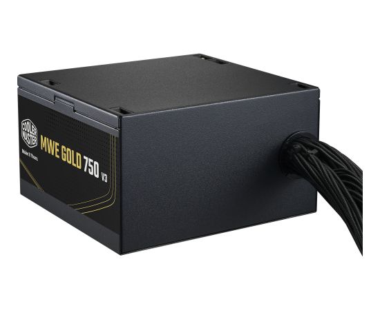 Cooler Master MWE 750 V3 Black, PC power supply black, 1x 12-pin high power GPU, 4x PCIe, 750 watts
