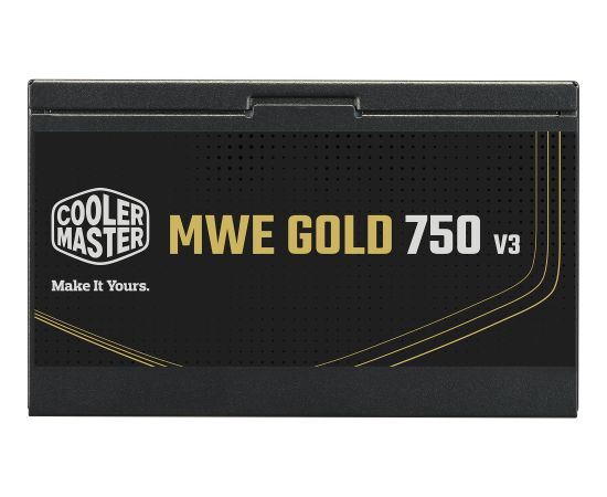 Cooler Master MWE 750 V3 Black, PC power supply black, 1x 12-pin high power GPU, 4x PCIe, 750 watts