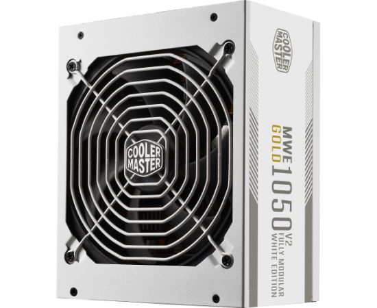 Cooler Master MWE 1050 V2 White, PC power supply white, 1x 12-pin high power GPU, 3x PCIe, cable management, 1050 watt