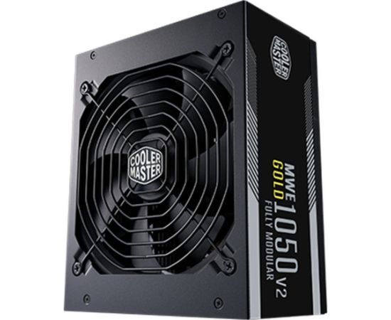 Cooler Master MWE 1050 V2 Black, PC power supply black, 1x 12-pin high power GPU, 3x PCIe, cable management, 1050 watts