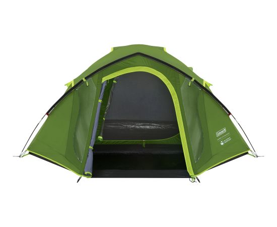 Coleman Darwin 3 Plus BlackOut (2025. gada modelis, tumši/gaiši zaļš, ar tuneļa priekštelpu)