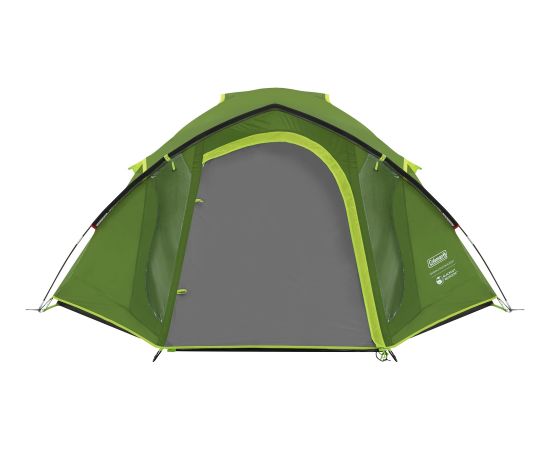 Coleman Darwin 3 Plus BlackOut (2025. gada modelis, tumši/gaiši zaļš, ar tuneļa priekštelpu)