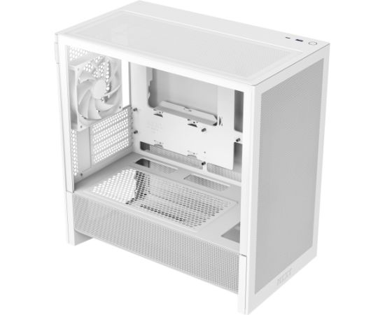 NZXT H3 Flow, tower case white (matte), tempered glass