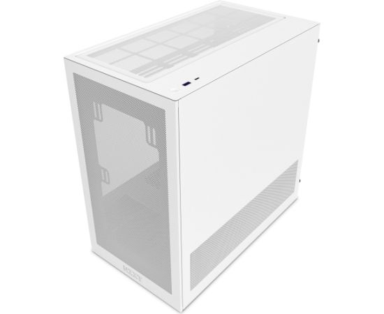 NZXT H3 Flow, tower case white (matte), tempered glass