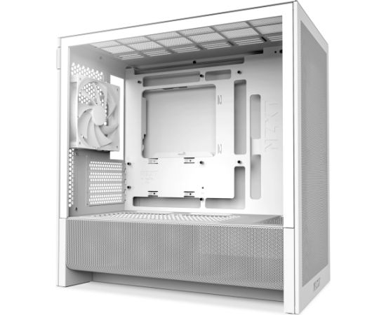 NZXT H3 Flow, tower case white (matte), tempered glass