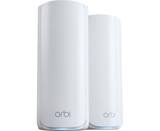 Netgear ORBI RBE772-100EUS WIFI 7 MESH additional satellite set of 2, mesh access point white, tri-band WiFi 7