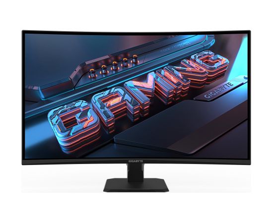 GIGABYTE GS32QCA, gaming monitor - 31,5 - black (matt), QHD, VA, curved, HDMI, DP, 180Hz panel