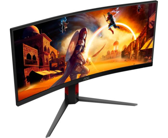 AOC CU34G4, gaming monitor - 34 - black (matt), WQHD, Fast-VA, Curved, Adaptive-Sync, AMD FreeSync Premium, 180Hz panel