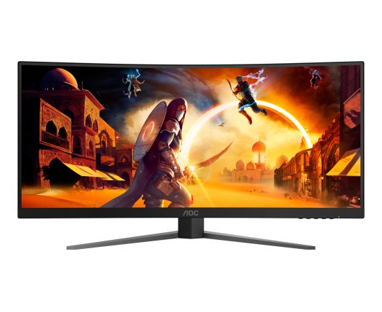 AOC CU34G4, gaming monitor - 34 - black (matt), WQHD, Fast-VA, Curved, Adaptive-Sync, AMD FreeSync Premium, 180Hz panel