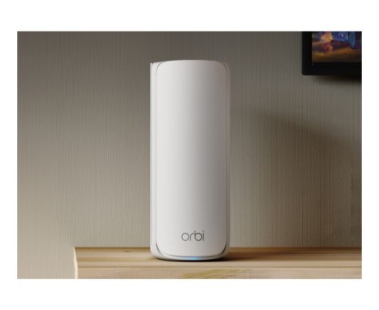 Netgear ORBI RBE773-100EUS WIFI 7 MESH additional satellite set of 3, mesh access point white, tri-band WiFi 7