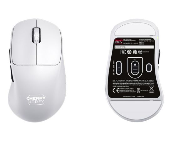 CHERRY XTRFY M64 Pro Wireless, gaming mouse white/black