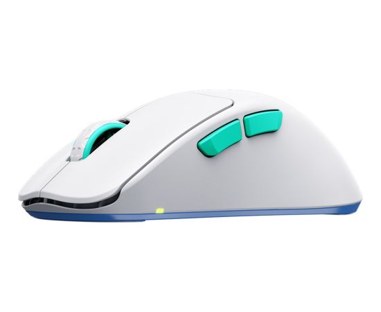 CHERRY XTRFY M64 Wireless, gaming mouse white/turquoise
