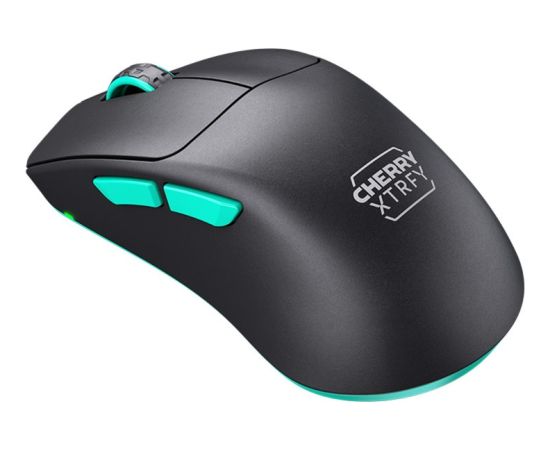 CHERRY XTRFY M64 Wireless, gaming mouse black/turquoise