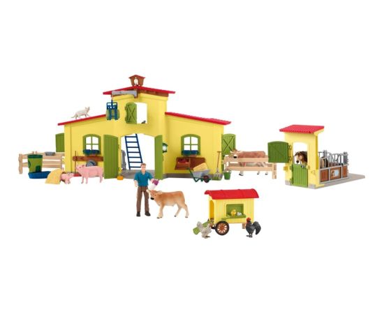 Schleich Farm World Farm with chicken coop and horse stable