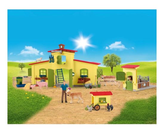 Schleich Farm World Farm with chicken coop and horse stable