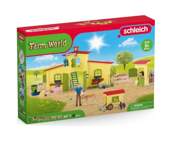 Schleich Farm World Farm with chicken coop and horse stable