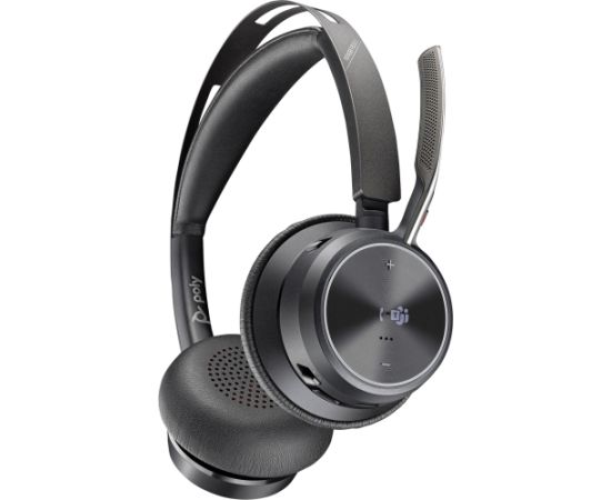 HP Poly Voyager Focus 2 USB-CC Headset (Microsoft Teams certified, USB-C/-A adapter, charging station)