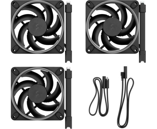 Fractal Design Fractal D. Momentum 12 RGB 3-pack Black (black, 120 mm)