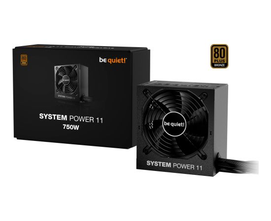 Be Quiet! Be quiet System Power 11 750W ATX3.1 (black, 1x 12-pin high power GPU, 2x PCIe, 650 watts)