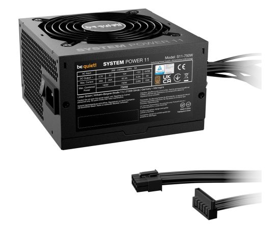 Be Quiet! Be quiet System Power 11 750W ATX3.1 (black, 1x 12-pin high power GPU, 2x PCIe, 650 watts)