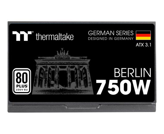Thermaltake BERLIN 750W ATX3.1 (black, 1x 12-pin high power GPU, 2x PCIe, 750 watts)
