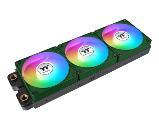 Thermaltake CT140 EX Reverse ARGB Sync PC Cooling Fan Racing Green (Green, Pack of 3, 140 mm)
