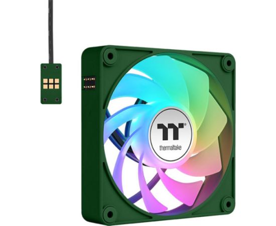 Thermaltake CT140 EX Reverse ARGB Sync PC Cooling Fan Racing Green (Green, Pack of 3, 140 mm)