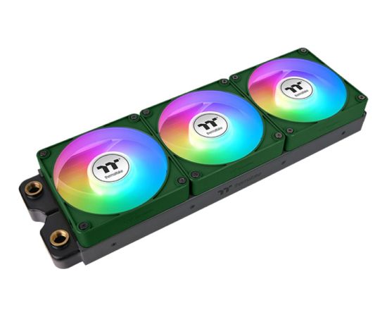 Thermaltake CT120 EX Reverse ARGB Sync PC Cooling Fan Racing Green (Green, Pack of 3, 120 mm)