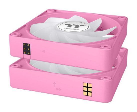 Thermaltake CT140 EX Reverse ARGB Sync PC Cooling Fan Pink (3-Pack, 140 mm)