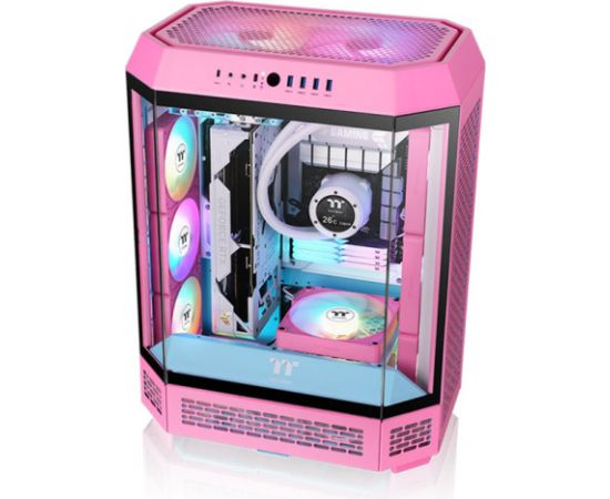 Thermaltake CT140 EX Reverse ARGB Sync PC Cooling Fan Pink (3-Pack, 140 mm)
