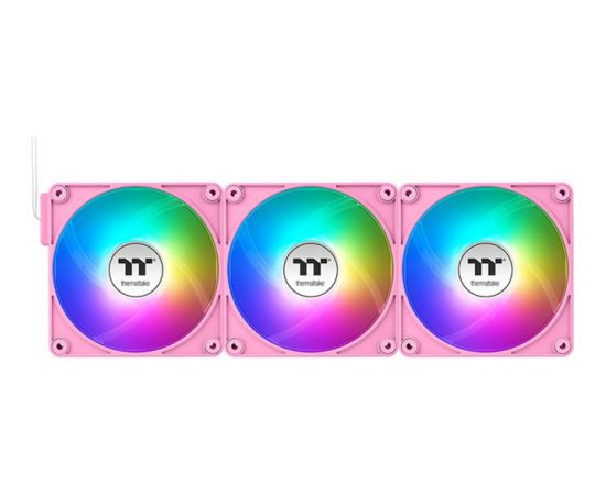 Thermaltake CT120 EX Reverse ARGB Sync PC Cooling Fan Pink (3-Pack, 120 mm)