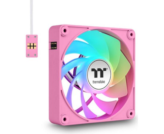 Thermaltake CT120 EX Reverse ARGB Sync PC Cooling Fan Pink (3-Pack, 120 mm)