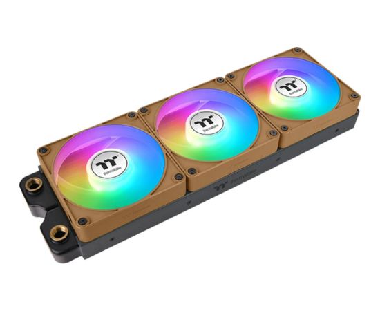 Thermaltake CT140 EX Reverse ARGB Sync PC Cooling Fan Gravel Sand (Brown, Pack of 3, 140 mm)