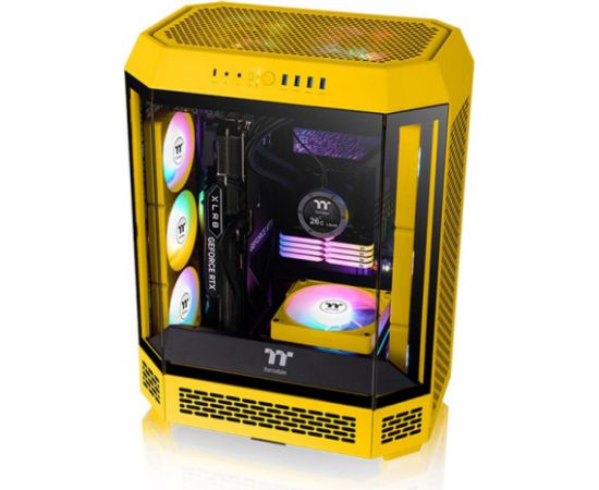Thermaltake CT140 EX Reverse ARGB Sync PC Cooling Fan Bumblebee (Yellow, 3-Pack, 140mm)