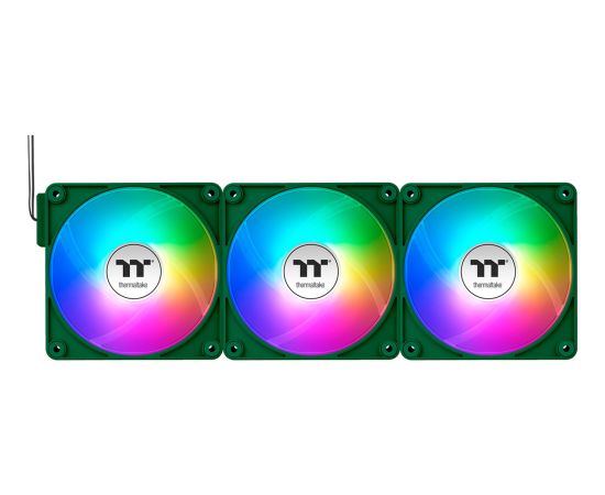 Thermaltake CT140 EX ARGB Sync PC Cooling Fan Racing Green (Green, Pack of 3, 140 mm)