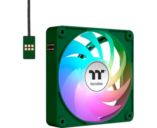 Thermaltake CT140 EX ARGB Sync PC Cooling Fan Racing Green (Green, Pack of 3, 140 mm)