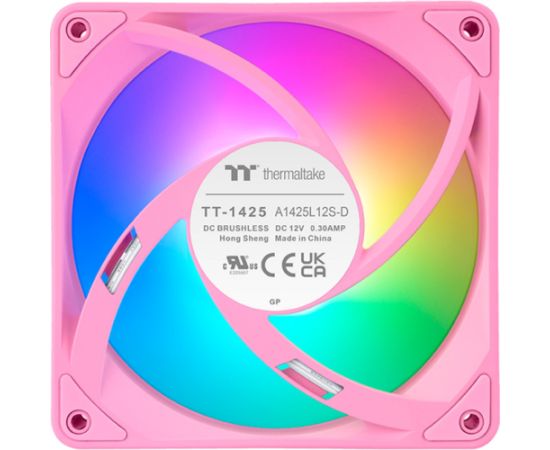 Thermaltake CT140 EX ARGB Sync PC Cooling Fan Pink (3-Pack, 140 mm)