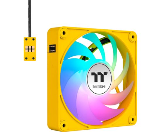 Thermaltake CT140 EX ARGB Sync PC Cooling Fan Bumblebee (Yellow, Pack of 3, 140 mm)