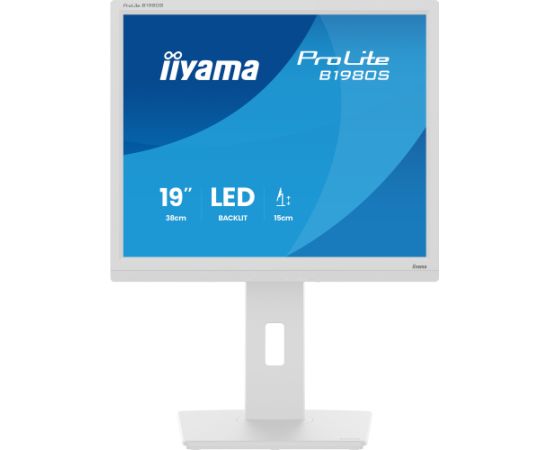 Iiyama ProLite B1980S-W1 - 19 - white (matte), SXGA, TN, HDMI, DP, ergonomic stand