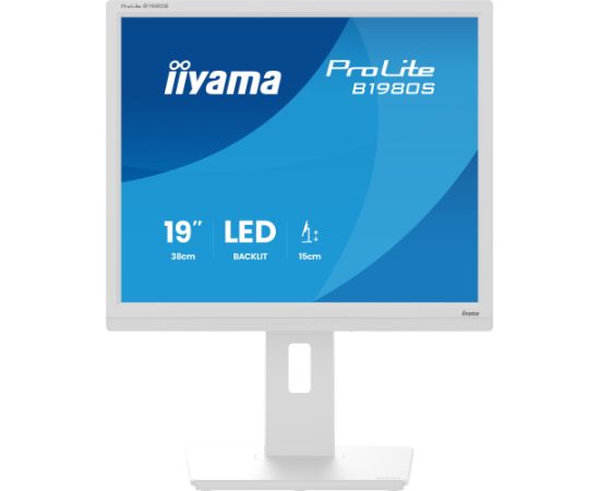 Iiyama ProLite B1980S-W1 - 19 - white (matte), SXGA, TN, HDMI, DP, ergonomic stand
