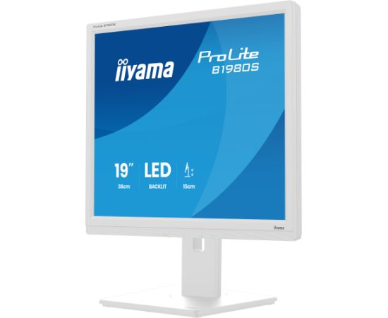 Iiyama ProLite B1980S-W1 - 19 - white (matte), SXGA, TN, HDMI, DP, ergonomic stand