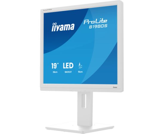Iiyama ProLite B1980S-W1 - 19 - white (matte), SXGA, TN, HDMI, DP, ergonomic stand