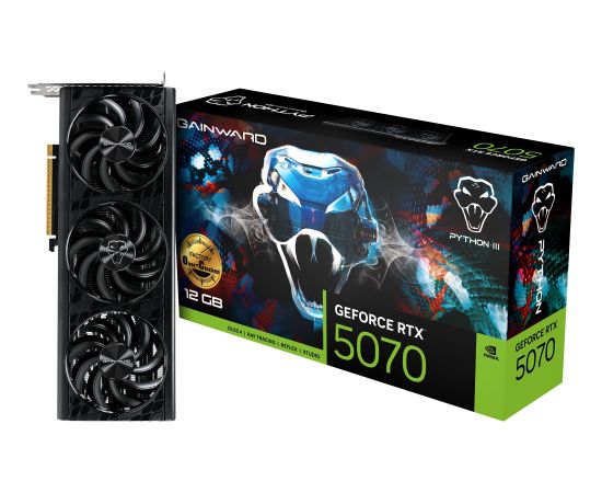 Gainward GeForce RTX 5070 Python III OC (DLSS 4, 3x DisplayPort, 1x HDMI 2.1)
