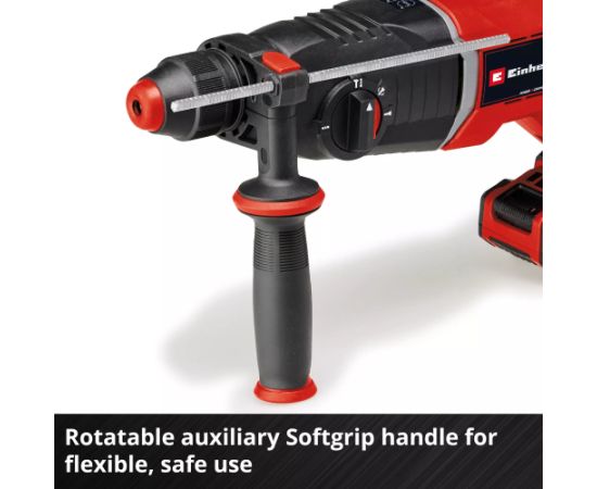 Einhell Professional Cordless Hammer Drill TP-HD 18/26 D Li BL - Solo (black/red, without battery and charger, in E-Case)