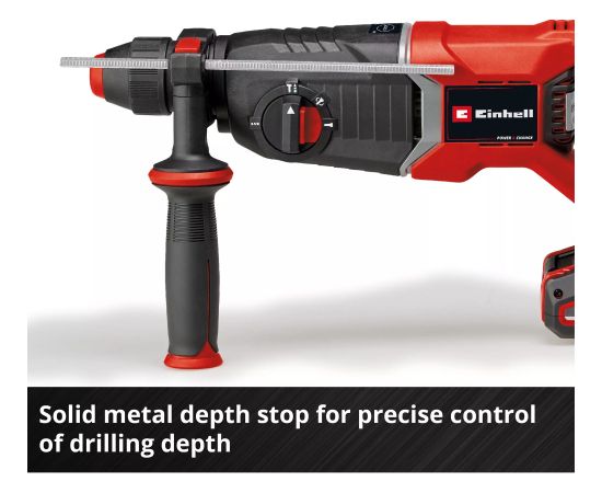 Einhell Professional Cordless Hammer Drill TP-HD 18/26 D Li BL - Solo (black/red, without battery and charger, in E-Case)