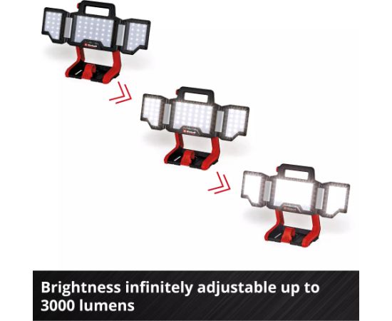 Einhell Cordless Lamp TP-CL 18/3000 Li Set - Solo (red, without battery and charger, including tripod)