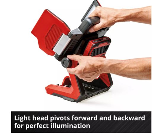 Einhell Cordless Lamp TP-CL 18/3000 Li Set - Solo (red, without battery and charger, including tripod)