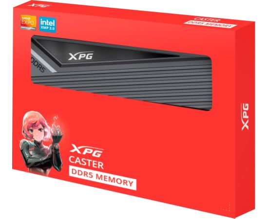 ADATA DDR5 - 32GB - 6400 - CL - 32 (2x 16 GB) dual kit (grey, AX5U6400C3216G-DCCAGY, XPG Caster, INTEL XMP)