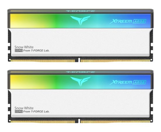 Team Group DDR5 - 32GB - 8000 - CL - 38 (2x 16 GB) dual kit (white, FFAD532G8000HC38DDC01, XTREEM ARGB, INTEL XMP, AMD EXPO)