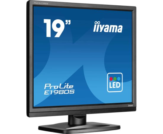 Iiyama ProLite E1980S-B1 - 19 - black (matte, SXGA, TN, HDMI, DP